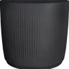 Outlet Scheurich Pflanzgefäß Linetto Ø 38,6 cm Stony Black