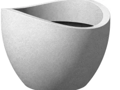 Best Scheurich Pflanzgefäß Wave Globe Ø 50 cm Stony-Grey Grau