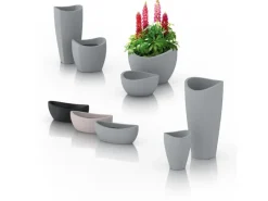 Best Scheurich Pflanzgefäß Wave Globe Ø 50 cm Stony-Grey Grau