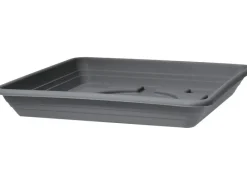 Scheurich Töpfe<Untersetzer Lara 35 cm x 35 cm Metallic Grey