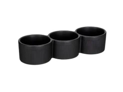 Schöner Wohnen Dipschale Refia 0,15 l Schwarz 3 Fächer< Küchenhelfer