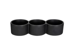 Schöner Wohnen Dipschale Refia 0,15 l Schwarz 3 Fächer< Küchenhelfer