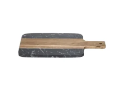 Schöner Wohnen Schneidbrett Atami Marmor und Akazienholz Schwarz-Braun< Schneidebretter