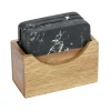 Schöner Wohnen Küchenhelfer<Untersetzer-Set Atami Marmor und Akazienholz Schwarz-Braun 5-tlg.