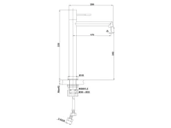 Schöner Wohnen Kollektion Schöner Wohnen Waschtischarmatur Kadia Auslaufhöhe 24,2 cm Industrial< Einhebelmischer