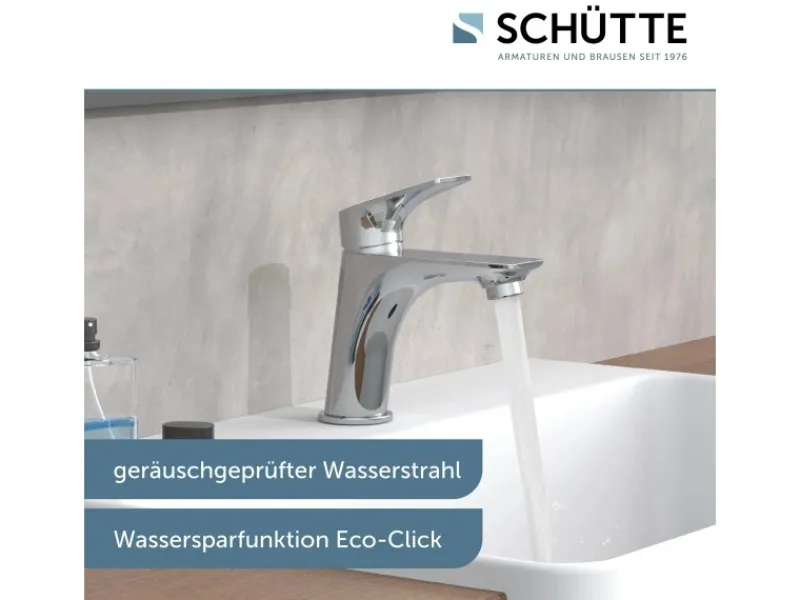 Schütte Einhebelmischer<Schütt Waschtischarmatur Boston Chrom