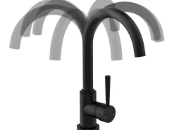 Schütte Design-Spültischarmatur Cornwall Schwarz-Matt< Einhebelmischer