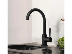Schütte Design-Spültischarmatur Cornwall Schwarz-Matt< Einhebelmischer