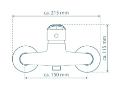 Schütte Duscharmatur Sirani Chrom< Einhebelmischer