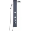 Outlet Schütte Glas-Duschpaneel Anthrazit