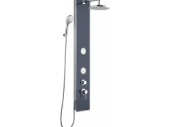 Outlet Schütte Glas-Duschpaneel Anthrazit