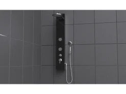 Outlet Schütte Glas-Duschpaneel Anthrazit