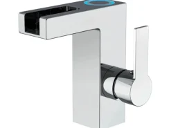 Schütte Led Waschtischarmatur mit Schwallauslauf Orinoco Chrom< Einhebelmischer