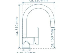 Discount Schütte LED-Spültischarmatur Stella Chrom