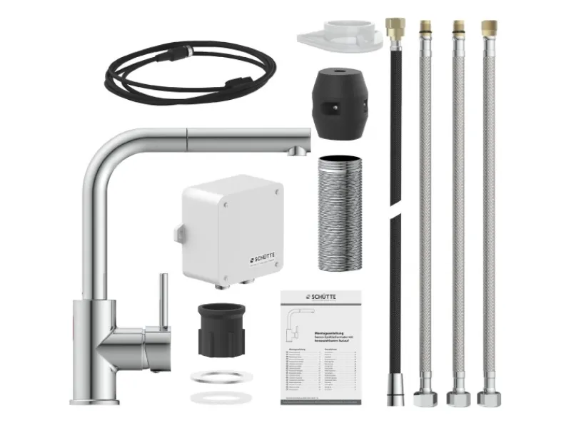 Schütte Ersatzteile Küchenarmatur|Einhebelmischer<Sensor-Spültischarmatur Vital mit Herausziehbarem Auslauf