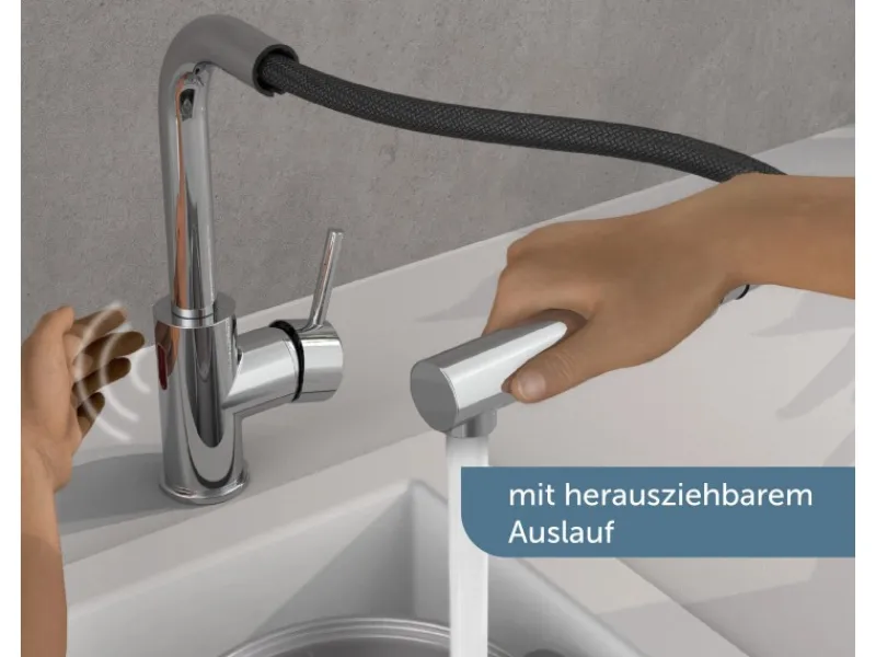 Schütte Ersatzteile Küchenarmatur|Einhebelmischer<Sensor-Spültischarmatur Vital mit Herausziehbarem Auslauf