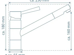 Schütte Spültischarmatur Cornwall Kupferoptik< Einhebelmischer