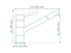 New Schütte Spültischarmatur Cornwall Chrom