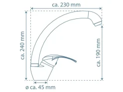 Schütte Einhebelmischer<Spültischarmatur Diziani Chrom