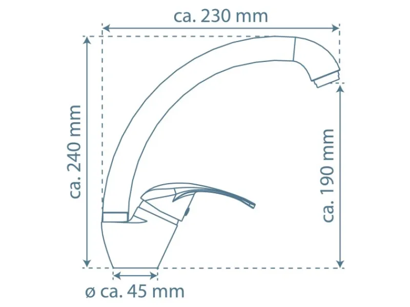 Schütte Einhebelmischer<Spültischarmatur Diziani Chrom
