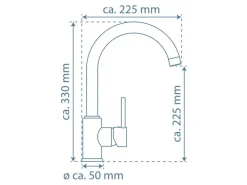 Schütte Einhebelmischer<Spültischarmatur Niederdruck Casalla Chrom