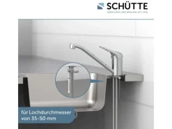 Schütte Einhebelmischer<Spültischarmatur Porto Chrom