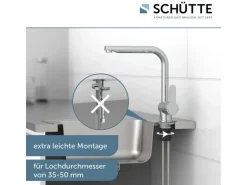 Schütte Einhebelmischer<Spültischarmatur Rio Chrom