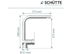 Schütte Einhebelmischer<Spültischarmatur Rio Chrom