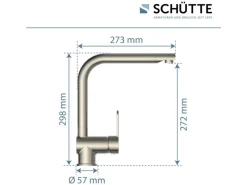 Schütte Spültischarmatur Rio Edelstahloptik< Einhebelmischer