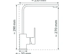 Schütte Einhebelmischer<Spültischarmatur Tianto Chrom