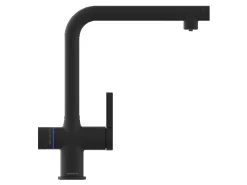 Outlet Schütte Sprudelwasser-Spültischarmatur-Set Aquastar Premium Schwarz Matt