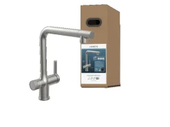 Schütte Sprudelwasser-Spültischarmatur-Set Aquastar Premium Edelstahloptik< Einhebelmischer