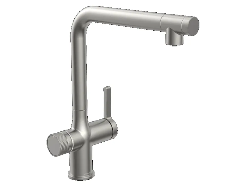 Schütte Sprudelwasser-Spültischarmatur-Set Aquastar Premium Edelstahloptik< Einhebelmischer