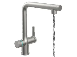 Schütte Sprudelwasser-Spültischarmatur-Set Aquastar Premium Edelstahloptik< Einhebelmischer