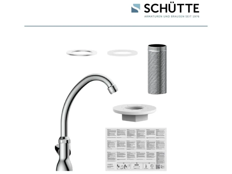 Schütte Stand-Schwenkventil Carneo Chrom< Einhebelmischer