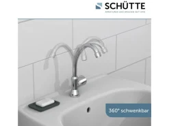 Schütte Stand-Schwenkventil Carneo Chrom< Einhebelmischer