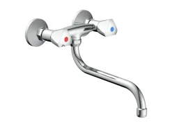 Schütte Zweigriffarmatur<Wand-Spültischarmatur Cesti Chrom