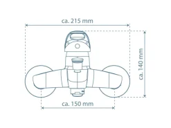 Clearance Schütte Wannenfüllarmatur Calvino Chrom