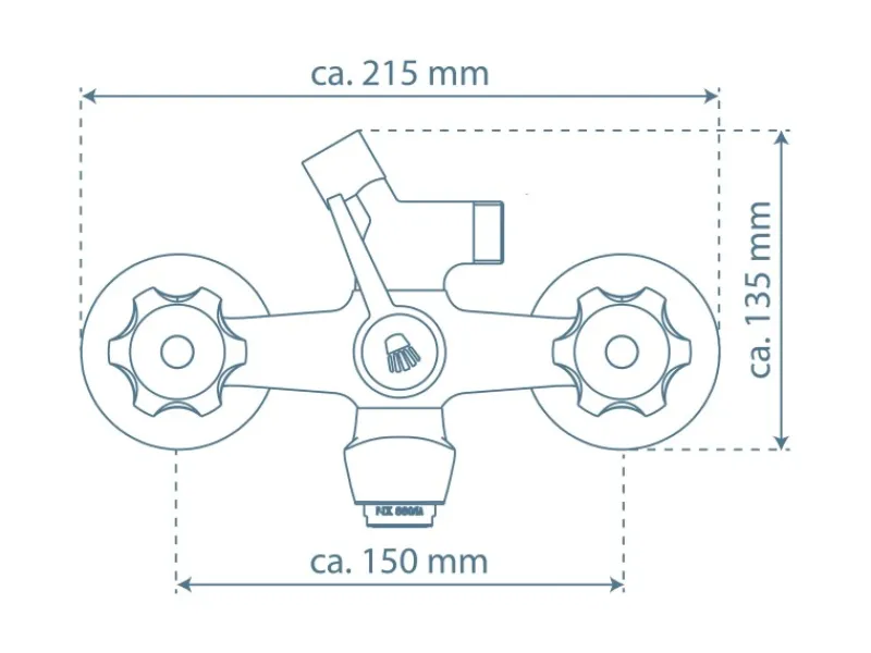 Outlet Schütte Wannenfüllarmatur Savino Chrom