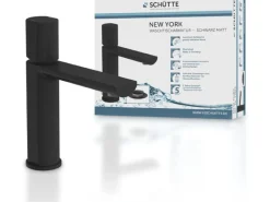 New Schütte Waschtischarmatur New York Schwarz Matt