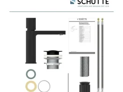 New Schütte Waschtischarmatur New York Schwarz Matt