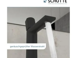New Schütte Waschtischarmatur New York Schwarz Matt