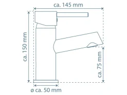 Schütte Einhebelmischer<Waschtischarmatur Laurana Chrom