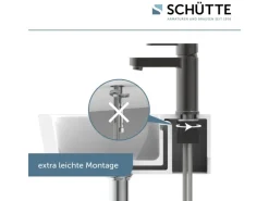 New Schütte  Waschtischarmatur Elephant Graphit Matt
