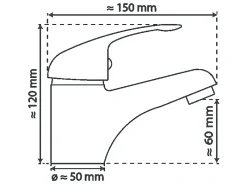 Schütte Waschtischarmatur Magna Chrom< Einhebelmischer