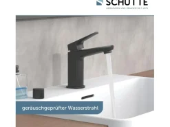 Schütte Waschtischarmatur Raven Schwarz-Matt