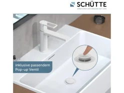 Online Schütte Waschtischarmatur Manhattan Weiß Matt