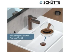 Schütte Einhebelmischer< Waschtischarmatur Elephant Kupfer