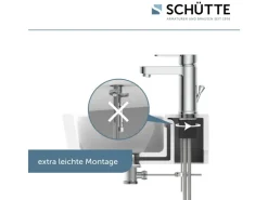 Schütte Einhebelmischer< Waschtischarmatur Elephant Chrom