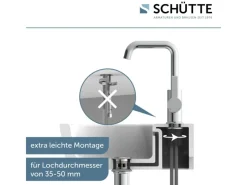 Schütte Einhebelmischer<Waschtischarmatur Los Angeles